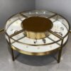 Stainless steel high-end luxury arc display cabinet
