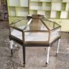 Stainless steel high-end luxury arc display cabinet